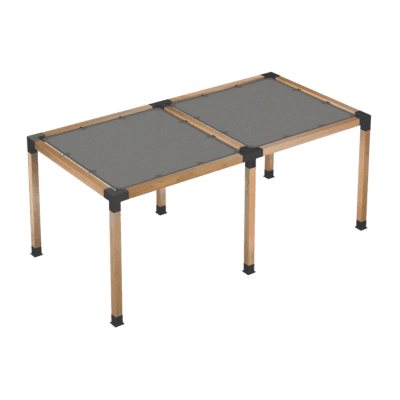 Kendin Yap Pergole Sistemi – Jüt Perdeli – 9×9 Kalas – İki Bölümlü